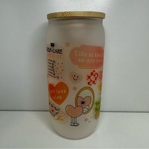 SELF LOVE Can glass cup